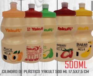 Vaso en forma de Yakult